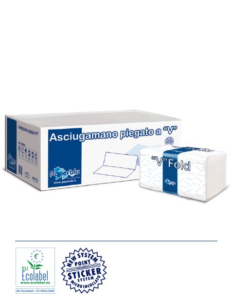 ASCIUGAMANI PIEGATI A V 2 V PURA CELL. CRT 3150 PZ