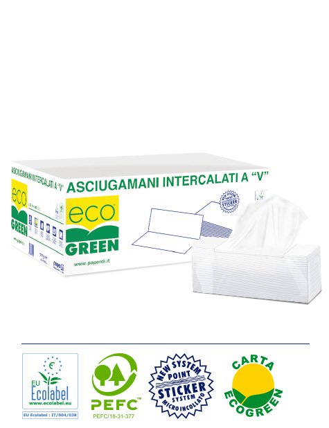 ASCIUGAMANI INTERC. A V ECO NEUTRO CRT 5000 PZ