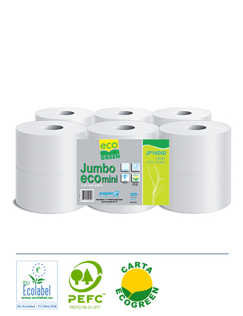 IGIENICA MINI JUMBO 2 VELI CARTA ECOLOGICA  IMBALLO 12 ROT.