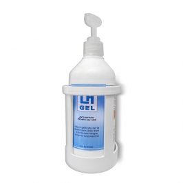 SUPPORTO A MURO IN PLASTICA PER FLACONE DA 500 ML