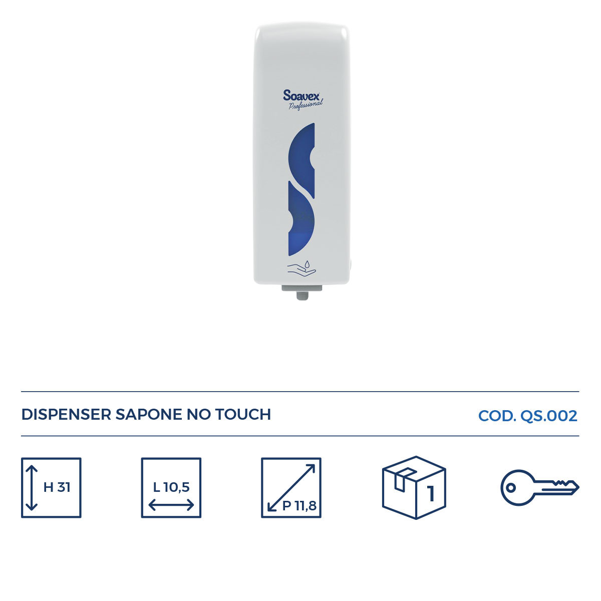 DISPENSER SAPONE NO-TOUCH FOAM SOAP TOUCHLESS