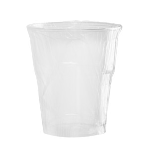 BICCHERE MONOUSO TRASPARENTE IMBUSTATI SINGOLARMENTE R-PET NATURIA  250CC CONF. 800PZ