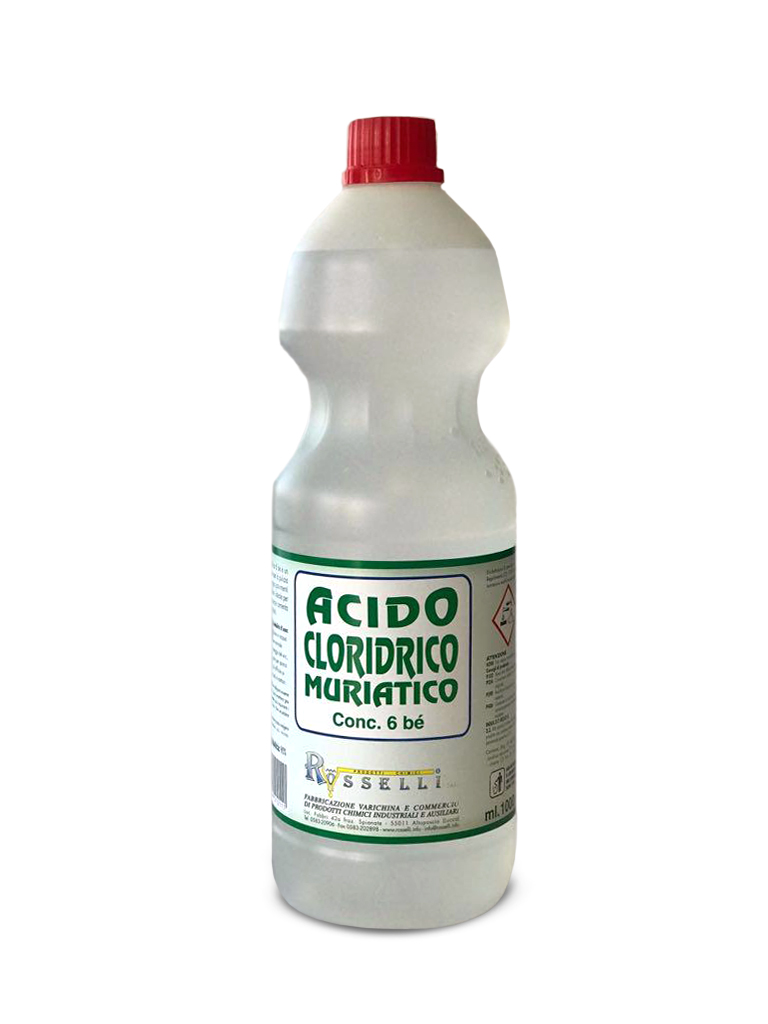 ACIDO CLORIDICO MURIATICO 6% FLAC. LT. 1 CRT.12PZ