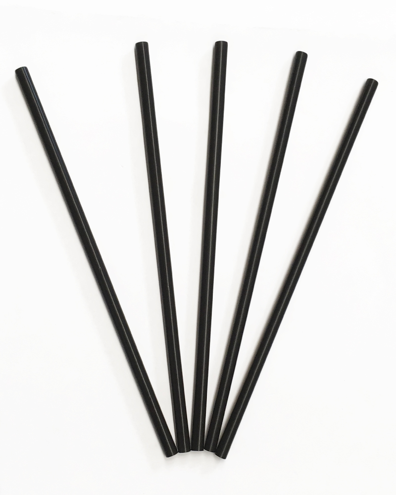 CANNUCCE DRITT.biocellutex in PLA NERE h21cm Ø 7 mm CONF.150PZ X23