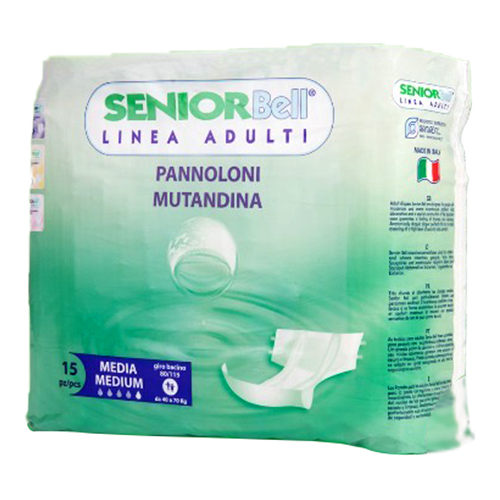 PANNOLONI SENIORBELL MEDIA, CONF. 15pz.  40-70 Kg