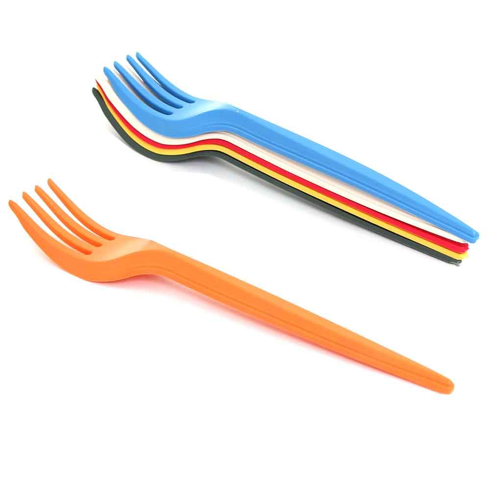 FORCHETTE MONOUSO IN PLASTICA COLORATI USA E GETTA, CONF. 100PZ X 15
