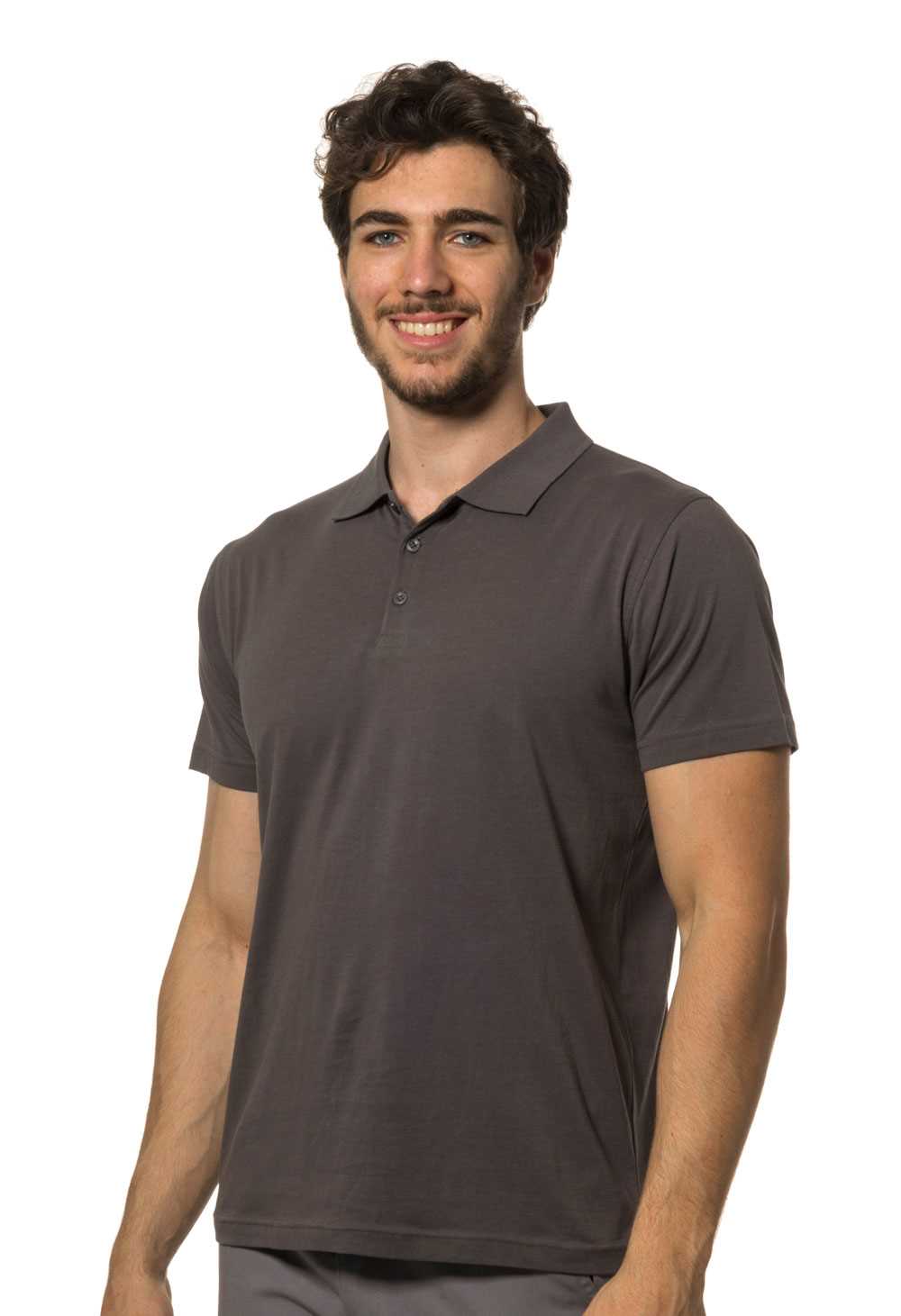 POLO MANICA CORTA COTONE JERSEY 100% cotone, JERSEY 165 gr - immagine 2